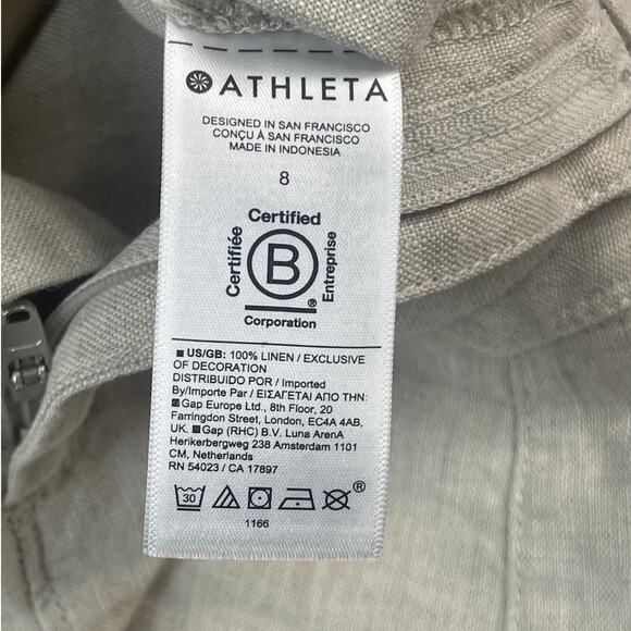 Athleta Voyager Beige Linen Skirt Women’s Size 8 - Picture 7 of 7